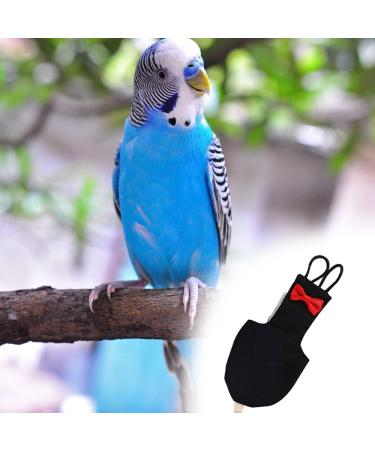 Parrot Diaper Reusable Pet Bow Tie Diapers Parrot Flight Suit for All Kinds of Small Birds and Parakeet - Buy Online on GoSupps.com