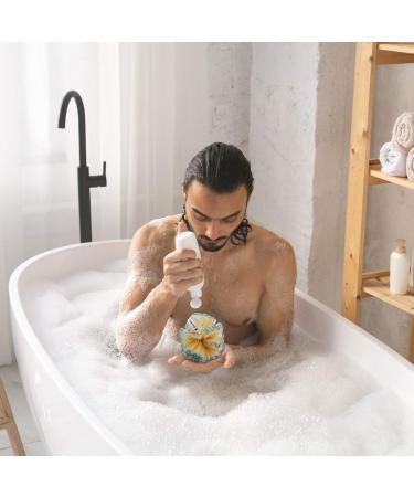 Exfoliating Body Scrubber Puff (4 Pack) | Deep Cleaning Loofah Sponge for Men & Women | Rich Bubbles & Sturdy Design - Buy Online on GoSupps.com