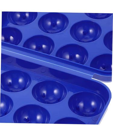 Hohopeti 2pcs Portable Egg Carton Plastic Storage Bin Stackable Egg Holder Refrigerator Organizer Travel Tray - Buy Online on GoSupps.com