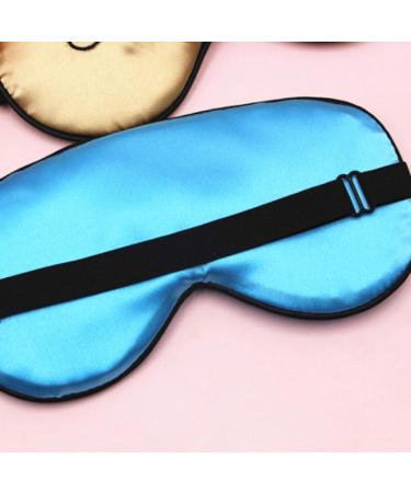 Luxury Silk Sleep Mask - Adjustable Plush Eye Cover for Travel & Relaxation | Golden Eye Shade for Sweet Sleep - Buy Online on GoSupps.com