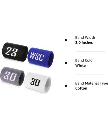 Personalized Embroidered Wrist Sweatband Set for Sports - Custom Letters - Ideal for Tennis, Basketball, Running, Gym - Protect Your Wrist - 2 Pieces - Buy Online on GoSupps.com