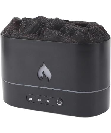 Syrisora Volcano Aroma Diffuser - 7 Colors Fine Fog Simulated Flame 250ml Quiet USB Charging Humidifier for Bedrooms - Black - Buy Online on GoSupps.com