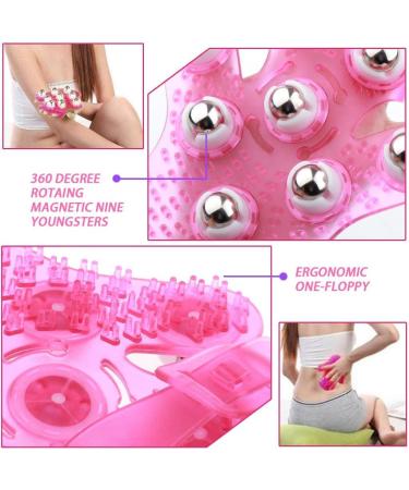 Fenteer 2x Massage Gloves with 9 Rotating Balls for Ultimate Body Relaxation | International Shipping Available - Buy Online on GoSupps.com
