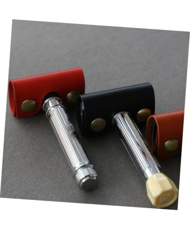 Hapinary Leather Razor Head Storage Cover - Protection for Manual Shaving Heads | 8.5x4.5cm Old-Fashioned Safety Razor Bag - Buy Online on GoSupps.com