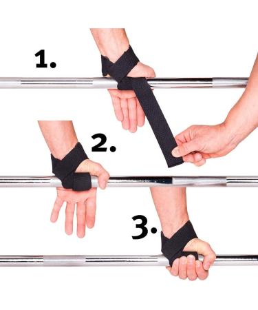 C.P.Sports Train Aid Couple - 50cm Tear-Resistant Lifting Straps for Weight Lifting Pull-Ups & Strength Training - Durable Gym Equipment in Black - Buy Online on GoSupps.com