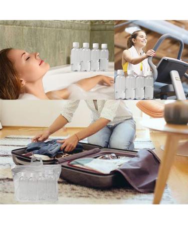 Buy 80ml Travel Bottles - 4 Pack Refillable Plastic Containers for Toiletries Soap Shampoo & Conditioner - Buy Online on GoSupps.com