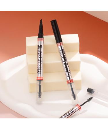 2-In-1 Double-End Eyebrow Shaping Pen 2-In-1 Brow Pen And Sealing Brow Gel Long-Lasting Color Waterproof And Sweatproof Easy-To-Use Eyebrow Makeup For Real-Looking Fuller Eyebrows (03# Grey) - Buy Online on GoSupps.com