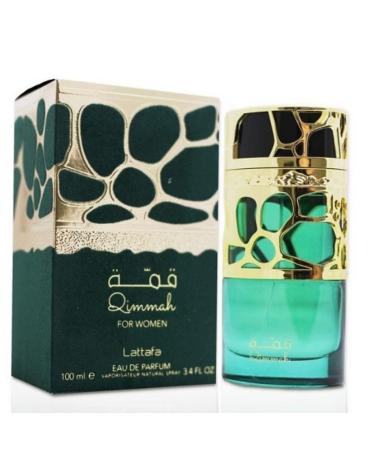 Lattafa Perfumes Qimmah for Women EDP (Eau De Parfum) - 100ML (3.4 oz) |Featuring notes: Cedar Oudh Myrrh Amber Lavender I Cedar Lavender 3.4 Fl Oz (Pack of 1)