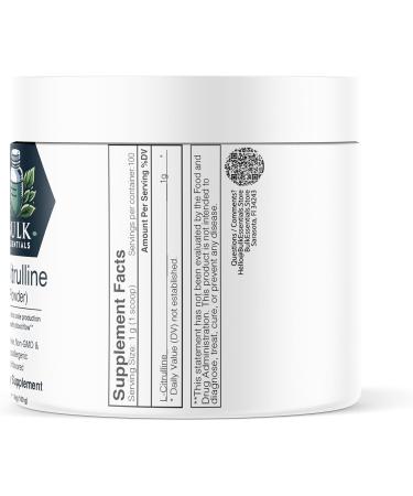 L-Citrulline Powder - Pure Nitric Oxide Supplement Gluten-Free 1000mg per Serving - 100g for Enhanced Performance - Buy Online on GoSupps.com