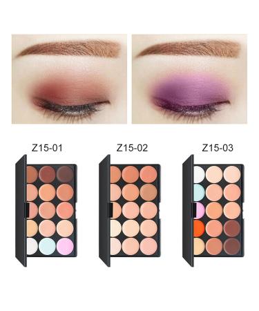 Pure Vie Hydrating Cream Concealer Palette - 15 Colors for Full Coverage & Dark Circle Correction - Buy Online on GoSupps.com
