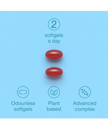 Vegan Omega 3 Capsules - High Strength DHA from Algae Oil with Flaxseed Oil Astaxanthin Vitamin E - Algae Omega 3 Vegan - 60 Easy Swallow Softgel Tablets - Sustainable Vegetarian DHA Supplements - Buy Online on GoSupps.com