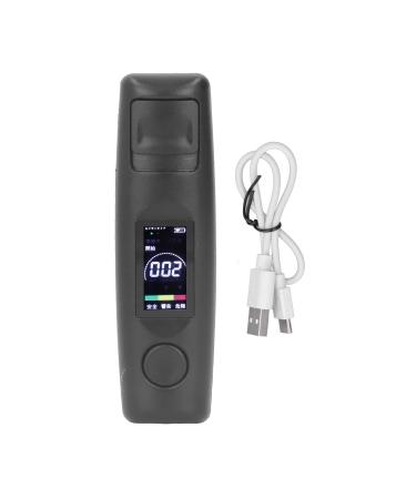 Breathalyzer Portable Breath Alcohol Tester Qiilu Black Portable Breathalyzer Professional Noncontact High Accuracy Alcohol Tester Rechargeable With LCD Digital Display