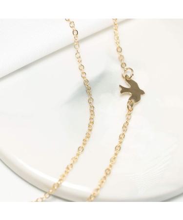 YienDoo Fashion Layered Dove Necklace - Elegant Gold Jewelry for Women & Girls - International Shipping Available - Buy Online on GoSupps.com