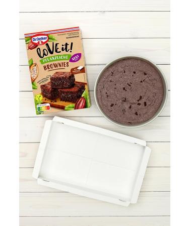 Dr. Oetker LoVE it! Vegan Brownies 4-Pack - Plant-Based Baking Mix for Chocolate Lovers - International Shipping Available - Buy Online on GoSupps.com