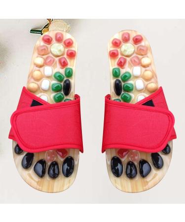 Relief Size Slippers for Neuropathy - Jade Massager & Acupuncture Point Sandals | Shiatsu Foot Pain Relief - Size 37-38 - Buy Online on GoSupps.com