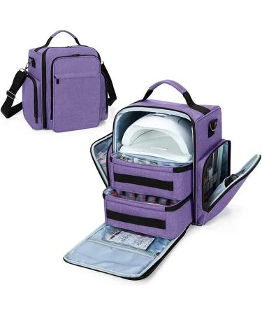 Sac Pour Vernis Semi Permanent Sac de rangement for vernis ongles sac d'huile essentielle Kit de soins cosm tiques portables for la peau bo te de rangement for outils de soins des ongles Double Purple - Buy Online on GoSupps.com