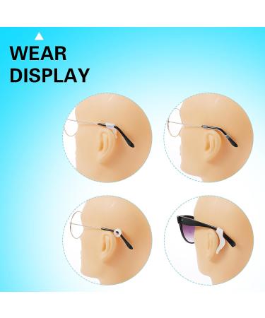 Sibba 16 Pairs Silicone Glasses Holder - Anti-Slip Ear Pads & Hooks for Sunglasses & Reading Glasses Accessories - Buy Online on GoSupps.com