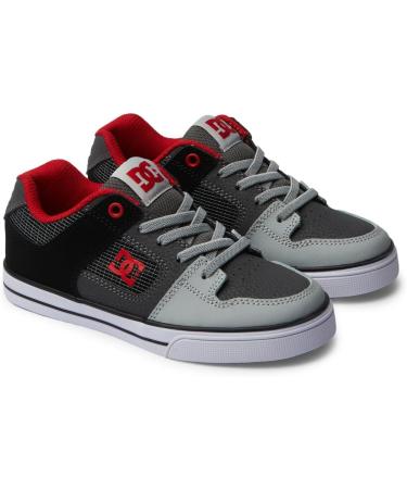 DC Shoes Boys Pure Elastic Sneaker - 33 EU Red Heather Grey - International Shipping Available - Buy Online on GoSupps.com