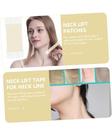 Mikinona - Neck Sticker 4pcs Neck Lift Stickers Lifting Belt Neck Skin Tightening Decal Neck Tape Swan Neck 20.5x4cm As Shown - Buy Online on GoSupps.com