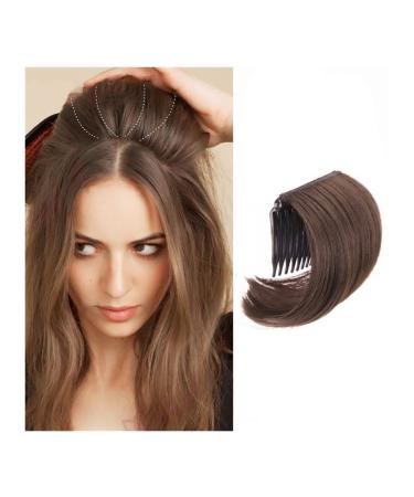 Bangs Hair Clip Synthetic Bangs 4" Short Thick Hairpieces Adding Extra Hair Volume Clip in Hair Extensions Straight Hair Up Comb False Hair Accessories for Women Bangs Clip in Hair (Color : 2-30)