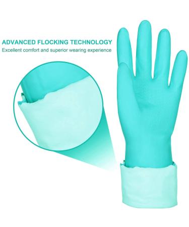 Buy Eygood Rinse Gloves - Latex-Free Waterproof Reusable Cleaning Gloves with Cotton Lining (2 Pairs) for Kitchen & Household Use - Buy Online on GoSupps.com