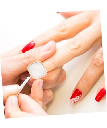 2 Pi ces Palette Anneau pour Ongles R sine Marbr e Plaque de M lange Blanche et Rose Outil Portable pour Vernis et Art des Ongles - Buy Online on GoSupps.com