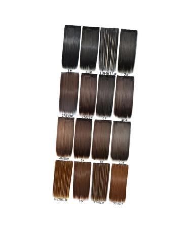 minkissy Straight Clip in Hair Extensions Wigs with Clips Hairclip Hair Extensions Clip Real Hair Extensions Hair Barettes Black Wig Fake Hair Extensions European and American Ponytail