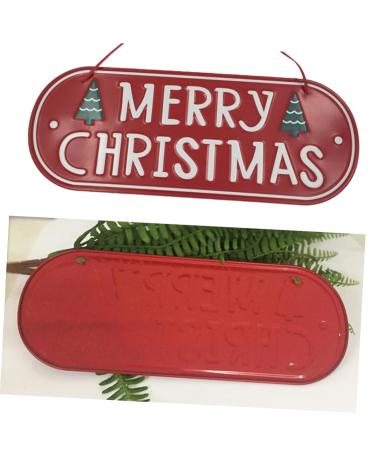 ORFOFE Emblems Ornament Christmas Signs Iron Christmas Door Signs Decorations Decorative Items Window - Buy Online on GoSupps.com