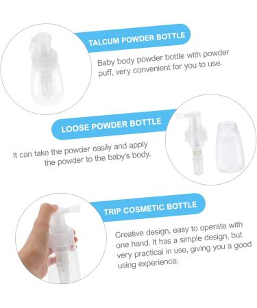 FRCOLOR 3 Pcs Powder Spray Bottle Set for Skin Care Pet Medica Travel Size 15x6x6CM | White | Perfect for International Shipping - Buy Online on GoSupps.com