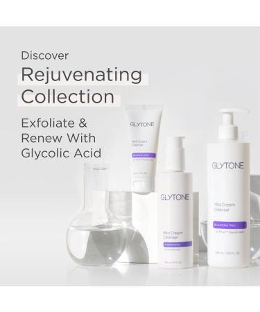 Glytone Mild Cream Cleanser - Exfoliating Face Wash with 3.4% Glycolic Acid for Dry Skin - Vegan Formula - 6.7 Fl Oz - Buy Online on GoSupps.com
