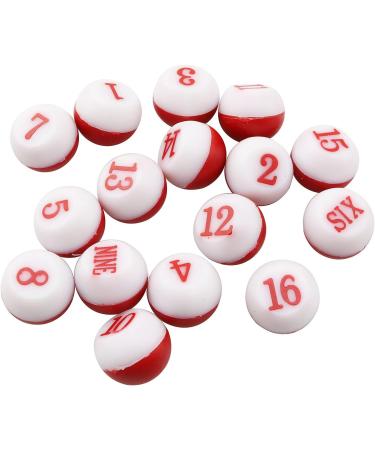 RLECS Billiard Pool Shaker Set with Red/White Tally Peas | Snooker Table Kelly Bottle - Buy Online on GoSupps.com