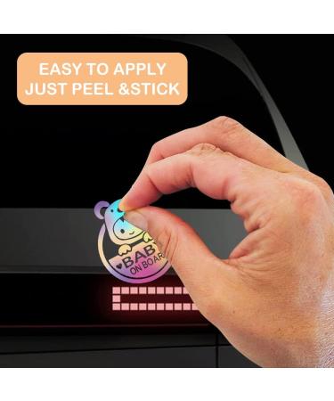 Baby on Board Sticker Set | Cute Baby Car Safety Stickers | Removable Window Decal | 2-Piece Baby In Car Signs | International Shipping Available - Buy Online on GoSupps.com