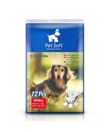 PET soft disposable dog diapers for bitches 36 pieces high-suction cat dogs Dogs diapers for bitches incontinence heat urinary tract (S 36) S 36.0