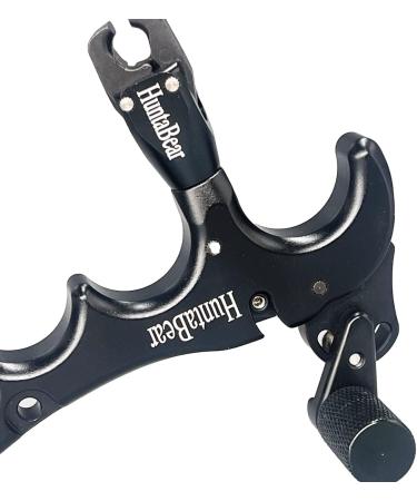 HuntaBear 360 Rotate Caliper Thumb Release for Compound Bow - Archery Accessories | Black 4 Fingers - Buy Online on GoSupps.com