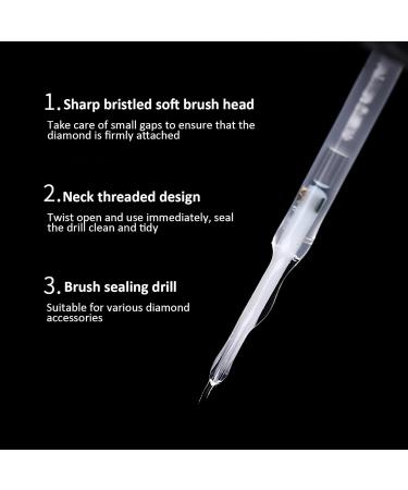 2 Piece Nail Rhinestone Glue Set Resin Nail Gemstone Adhesive Glue Needle Brush Dual Purpose Jewelry Glue UV Gel for Nail Art Salons DIY Enthusiasts Decorations Tools 10ml - Buy Online on GoSupps.com