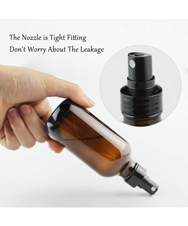 4oz Amber Glass Spray Bottles - Pack of 16 | Refillable Mist Bottles for Essential Oils, Perfumes & Cleaning Products - Buy Online on GoSupps.com