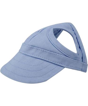 Adjustable Pet Dog Baseball Cap Sport Cap Hat Outdoor Hat Sun Protection Baseball Cap Visor Design Dog Sport Hat with Ear Holes(L-Blue) L Blue - Buy Online on GoSupps.com