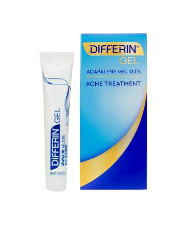 Differin Adapalene Prescription Strength Retinoid Gel 0.1% Acne Treatment (Up to 90 Day Supply)  45 Gram