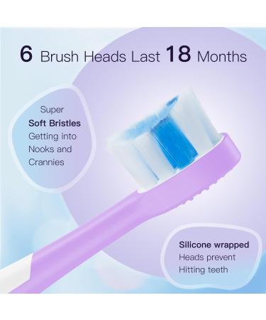 FUMEIKANG Kids Electric Toothbrushes Sonic Tooth Brush for Boys and Grils Power Toothbrush 3 4 5 6 7 8 9 10 11 12 (Purple) - Buy Online on GoSupps.com