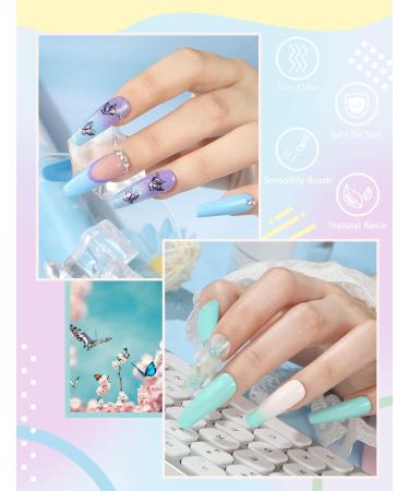 21 Colors Gel Nail Polish Kit with 120W LED Light & Manicure Tools Starter Kit - Nude Glitter Set with UV LED Nail Lamp - No Wipe Base Top Coat - Beginner DIY at Home - Buy Online on GoSupps.com