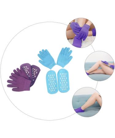 2 Sets Hand and Foot Care Set Feet Care Socks Foot Spa Socks Dry Hand Care Gloves Womens Socks Spa Mittens Heel Socks Hand Skin Vegetable Gel Skin Care Miss Cotton Socks - Buy Online on GoSupps.com