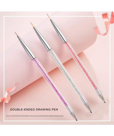 Nail Design Brushes Set - 5 Pcs Nail Liner, Painting, Dotting Pen | Nail Art Design Tools - Buy Online on GoSupps.com