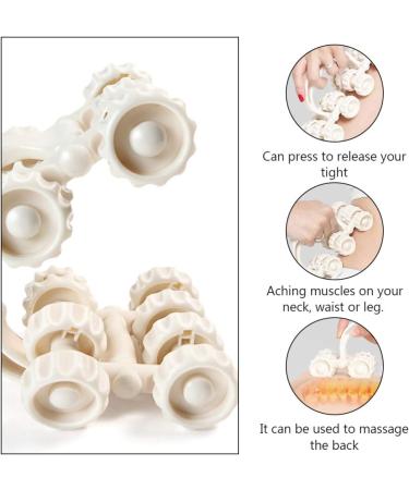 Lurrose Manual Massage Roller - Handheld Acupressure Massager for Full Body Relief | Back Neck Foot Leg Arm - Deep Tissue Massage Device - International Shipping Available - Buy Online on GoSupps.com