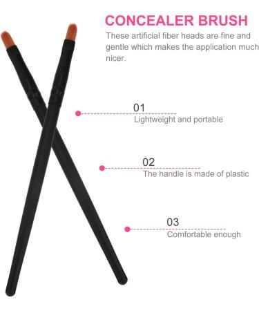 BELLIFFY 10pcs Nose Shadow Brush Travel Blush Brush Cosmetic Brush Eye Makeup Creme Blush Black Wooden Handle - Buy Online on GoSupps.com
