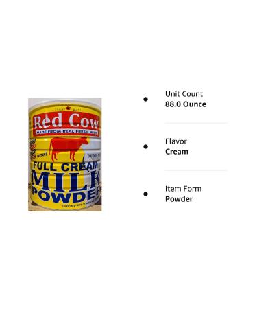 Red Cow Full Cream Milk Powder 2.5 Kg (5.5lb) - Genuine Dutch Product Made From Fresh Milk - Buy Online on GoSupps.com