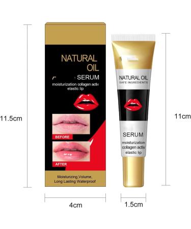 EXQST Collagen Elastic Lip Serum Moisturizing Lip Plumper Waterproof Hydrating Long Lasting Lip Plumping Oil Nourish Lip Skin - Buy Online on GoSupps.com