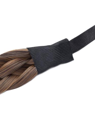 Buy S-Noilite Fashion Hair Extensions - Braided Headband for Women & Girls | Thick & Chunky Hair Braid Accessory in Dark Brown Mix Sandy Brown - Buy Online on GoSupps.com