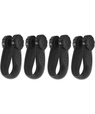 Acupressure Relax Clip Set - 4 Adjustable Flower-Shaped Clips for Migraine Relief - Black - Buy Online on GoSupps.com