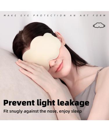Buy 3D Sleep Eye Mask for Men & Women | Zero Intraocular Pressure | 100% Light Shielding Travel Eye Mask in Beige - Buy Online on GoSupps.com