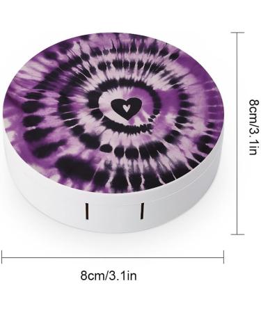 Buy Purple Tie Dye Contact Lens Case | Travel Lens Care Box - Durable & Stylish - Buy Online on GoSupps.com